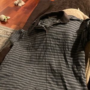 Perry Ellis polo shirt size large striped